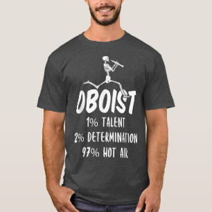 T-shirt Funny Oboist Music Orchestra Skeleton Oboe Player