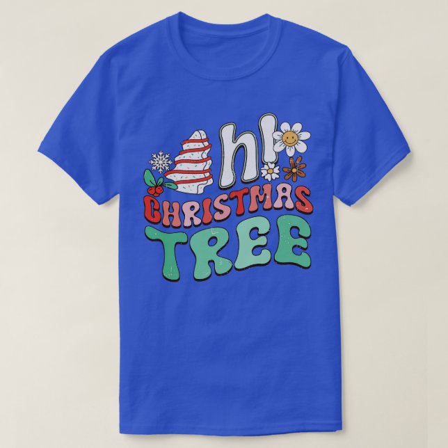 T-shirt Funny Oh Christmas Tree Cake (Design devant)