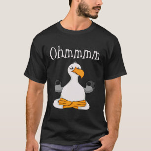 T-shirt Funny Ohmmm Yoga Seagull Zen Méditation Relaxation