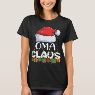 T-shirt Funny Oma Santa Claus Pyjamas de Noël Famille Mat