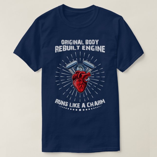 T-shirt Funny Open Heart Chirurgie Corps original (Design devant)