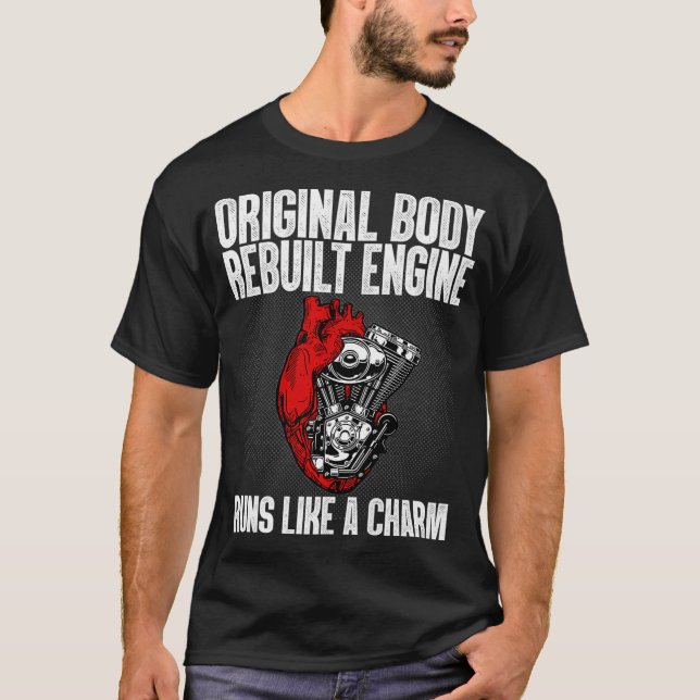 T-shirt Funny Open Heart Chirurgie Récupération Survivant  (Devant)