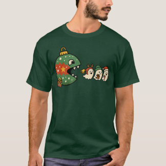 T-shirt Funny Ornament Eating Holiday Ghosts Gamers Christ