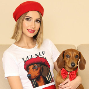 T-shirt Funny Oui-Ner Amoureux des chiens français Weiner