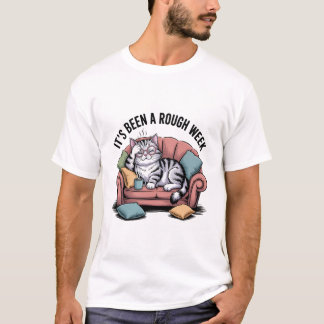 T-shirt Funny Overthinking Cat Shirt 