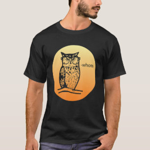 T-shirt Funny Owl Shirt Don pour les vers de livres