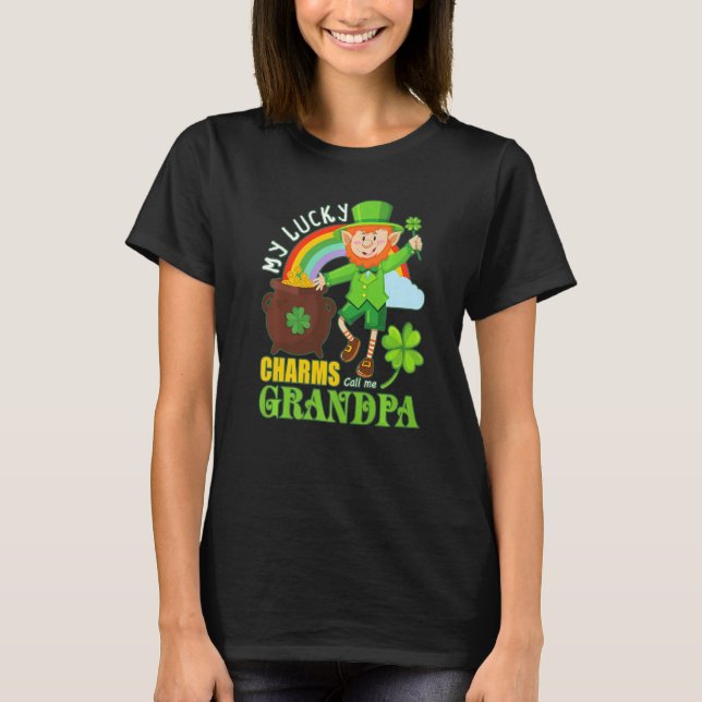 T-shirt Funny Paddy Day St patrick Lucky Charms Call Me G (Devant)