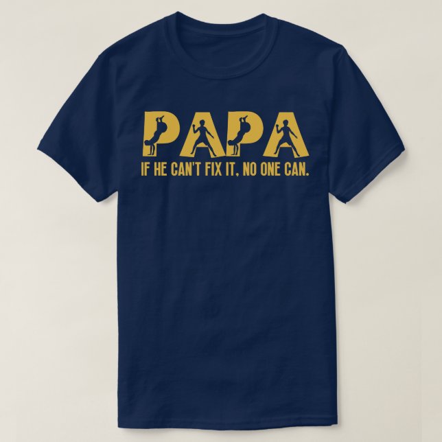 T-shirt Funny Papa Anniversaire 12 (Design devant)
