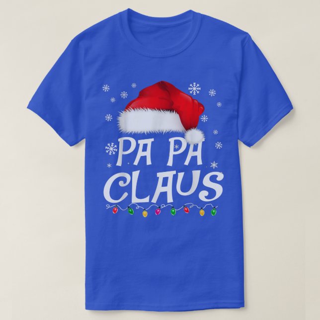 T-shirt Funny Papa Claus Pajamas de Noël Père Noël  (Design devant)