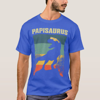 T-shirt Funny Papisaurus Design For Men Dad Grandpa Dinosa