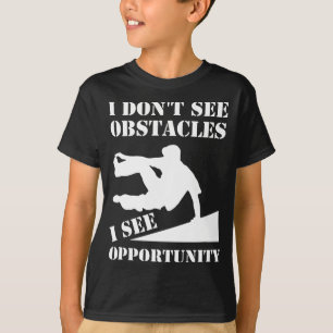 T-shirt Funny Parkour Je ne vois pas d'obstacles Courir li