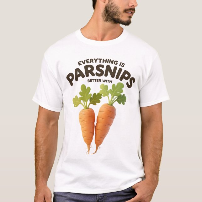 T-shirt  Funny Parsnip Shirt - Vegetable Lover Gift Tee (Devant)