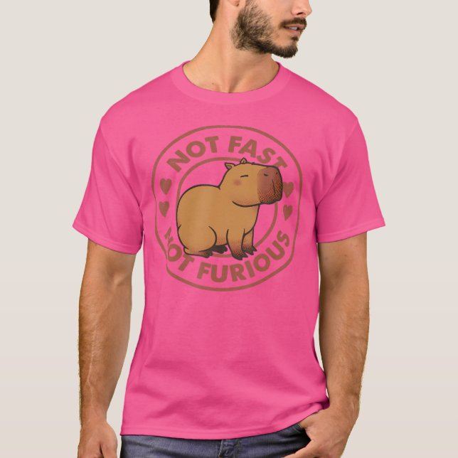 T-shirt Funny Pas Rapide Pas Furieux Capybara (Devant)