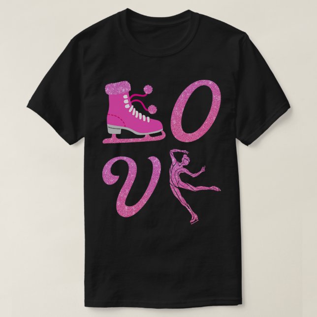 T-shirt Funny Patinage sur glace Figure Patinage Sport (Design devant)