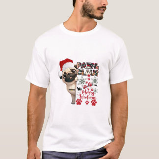 T-shirt Funny Paw&Claus, Xmas, Cool Dog Christmas