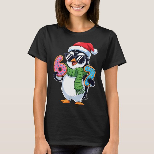 T-shirt Funny Penguin Six Seven 67 Ice Cream Christmas Boy (Devant)