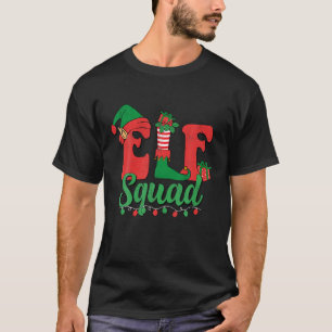 T-shirt Funny Père Noël Elf Squad Noël Famille Corresponda
