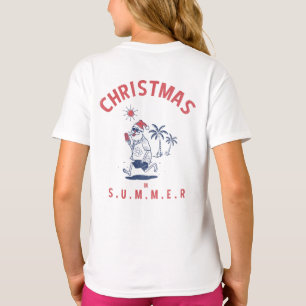 T-SHIRT FUNNY PÈRE NOËL EN JUILLET