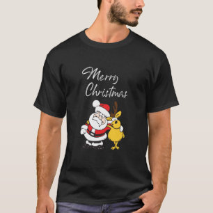 T-shirt Funny Père Noël et Reindee