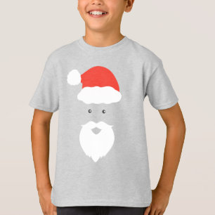 T-shirt Funny Père Noël Face heureux Joyeux Noël famille N