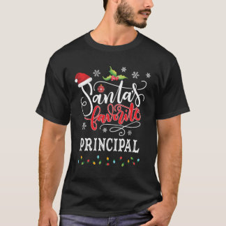 T-shirt Funny Père Noël Favori Principal cadeau de Noël Xm