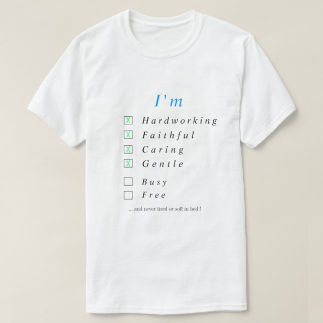 T-Shirt Funny Personnalisé - Ajouter Votre Statut (Design devant)