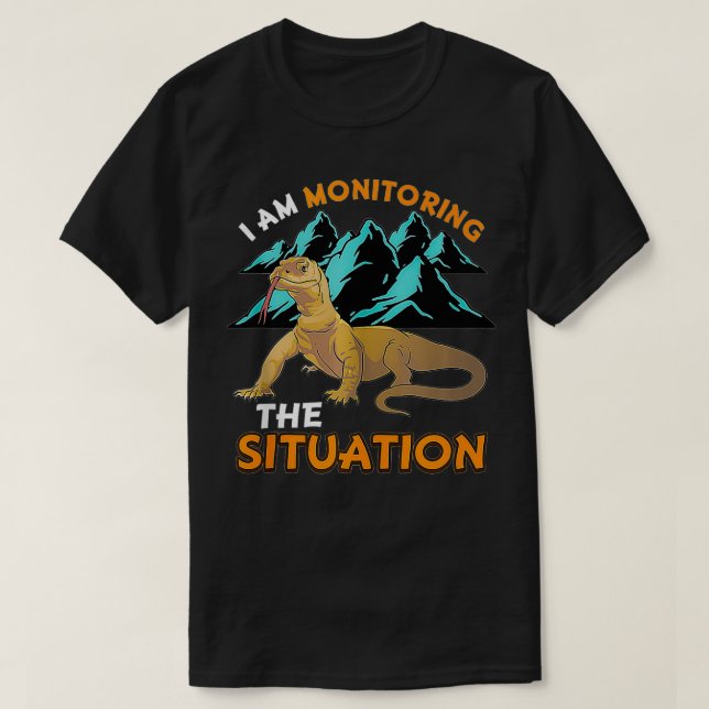 T-shirt Funny Pet Monitor Lizard Graphic Humour Rep graphi (Design devant)