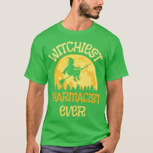 T-shirt Funny Pharmacien Sorcière Halloween Humour 1