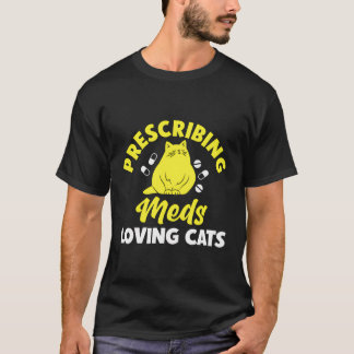 T-shirt Funny Pharmacy Cat Lady Technicien en pharmacie Ki