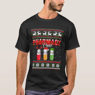 T-shirt Funny Pharmacy Crew Funny Pills Joyeux Noël Ug