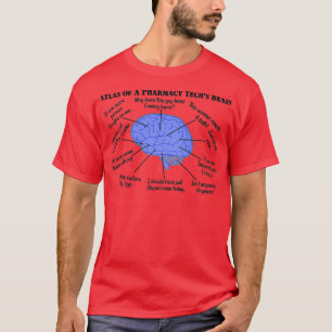 T-shirt Funny Pharmacy Tech Cerveau 1