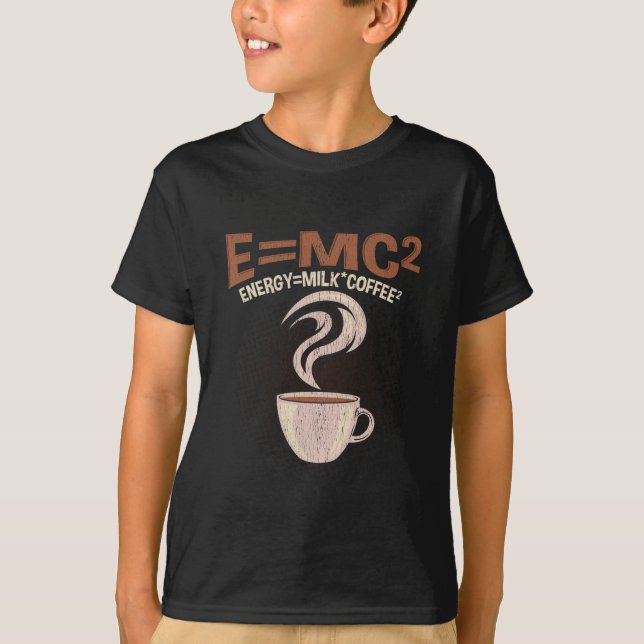 T-shirt Funny Physicist Coffee Humour Science accro (Devant)