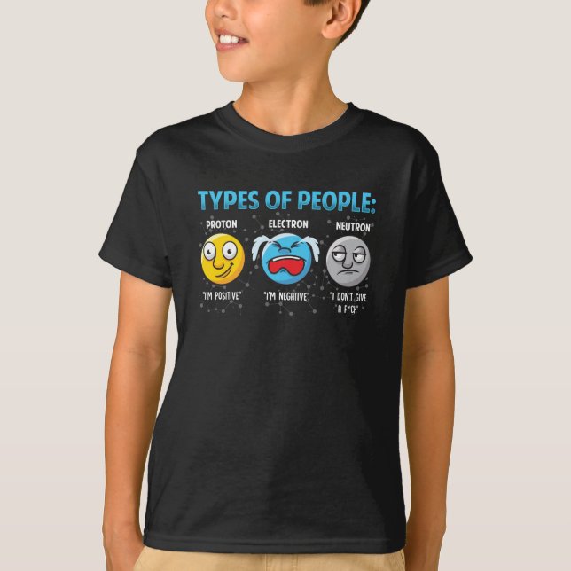 T-shirt Funny Physicist Science Proton Electron Neutron (Devant)