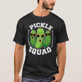 T-shirt Funny Pickle Squad Kawaii Nourriture pour les amat