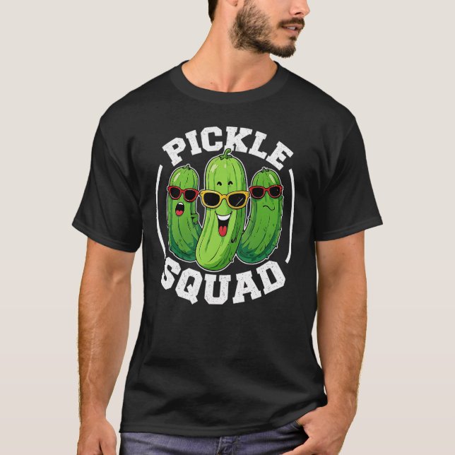 T-shirt Funny Pickle Squad Kawaii Nourriture pour les amat (Devant)