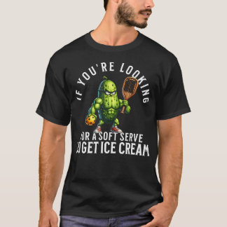 T-shirt Funny Pickleball Lover With A Pickle Playing Pickl