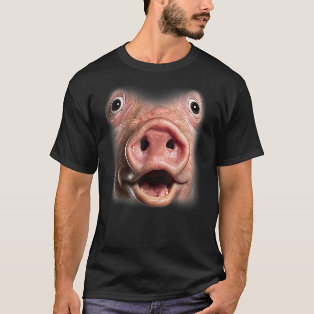 T-shirt Funny Pig Face Funny Oddly Specific Dank Meme (Devant)