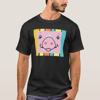 T-shirt Funny Pig Face, Girls Boys Farm Animal, Hog Lover,
