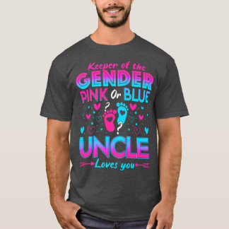 T-shirt Funny Pink or Blue Uncle Vous Aime Sexe Révéler C