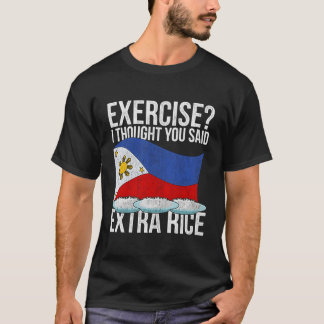 T-shirt Funny Pinoy Extra Rice Patrimoine philippin Philip