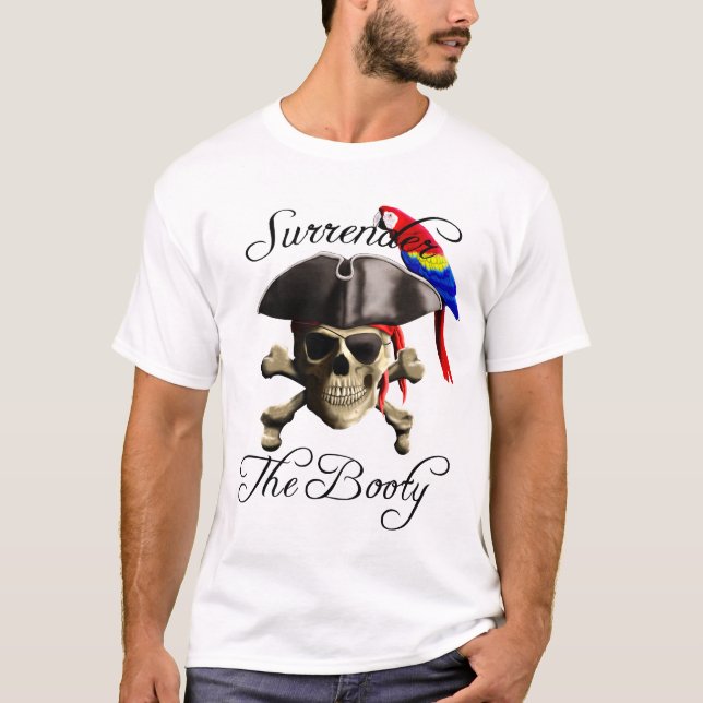 T-shirt Funny Pirate abandonner le bottin (Devant)