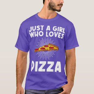 T-shirt Funny Pizza Art For Girls Kids Mama Italian Pizza