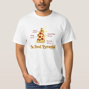 T-shirt Funny Pizza Food Pyramid