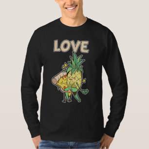 T-shirt Funny Pizza Hawaii Partenaire Couple Ananas Amour