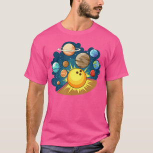 T-shirt Funny Planètes Skittles Bowling