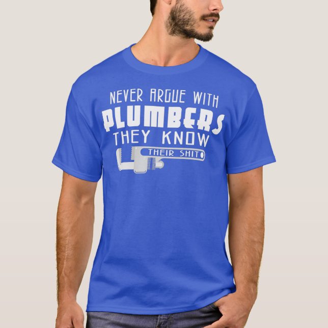 T-shirt Funny Plumbing For Men Toxits Plumbers (Devant)