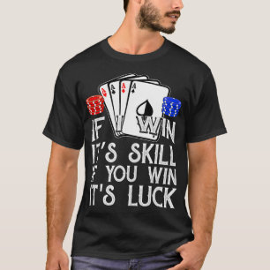 T-shirt Funny Poker  Teas Holdem Lucky Poker _2 