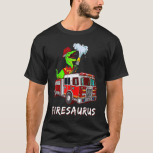 T-shirt Funny pompier pompier cadeau Dino garçons Cool inc