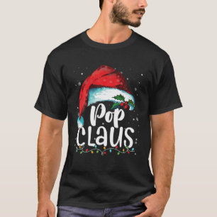 T-shirt Funny Pop Claus Pajamas de Noël Famille Noël Sant