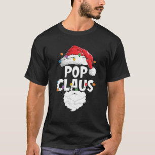 T-shirt Funny Pop Claus Père Noël Famille Pyjamas de Noël